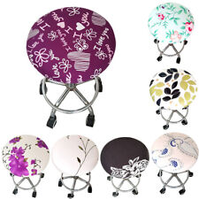 Multi-colors Round Chair Seat Cover Slipcover Soft Bar Stool Cushions Covers CA