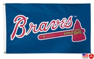 Atlanta Braves Flags 3x5 Sports Flag 3 x 5 Banner Baseball New Fast USA Ship  - Picture 1 of 6