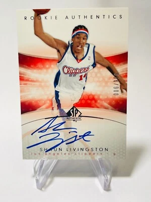 SHAUN LIVINGSTON 2004-05 UD SP Authentic RC Rookie AUTO #'d/999 #184 - Image 1 of 2