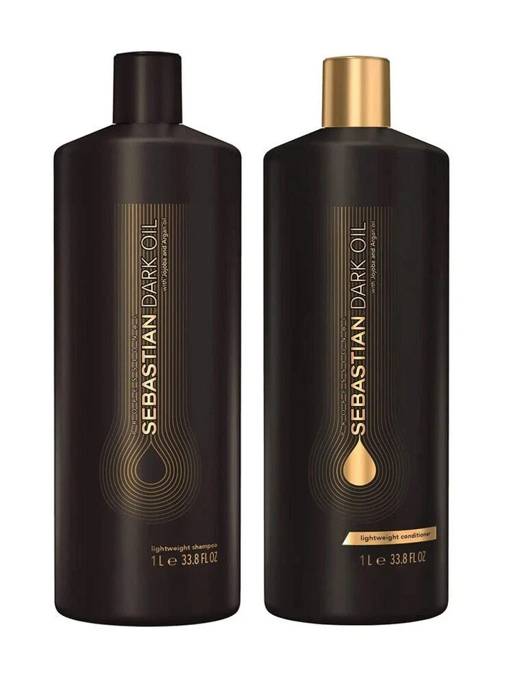 Sebastian Dark Oil Lightweight Shampoo & Conditioner 33.8 oz / Liter DUO - Image 1 of 1