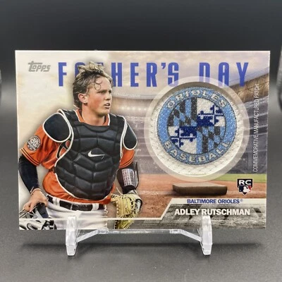 ADLEY RUTSCHMAN - 2023 Topps Series RC Father’s Day Patch Orioles #FD-AR - Image 1 of 2