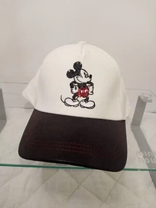 Disney's Park Mickey Mouse Sequined Adult Baseball Cap Leather Look Brim... - Bild 1 von 5