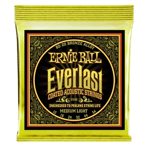Ernie Ball Everlast beschichtete 80/20 Bronze Medium Light Akustikgitarrensaiten - Bild 1 von 2