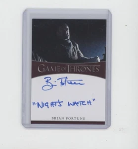 GAME OF THRONES IRON AUTO AUTOGRAPH INSCRIPTION BRIAN FORTUNE OTHELL YARWYCK 1 - Picture 1 of 1