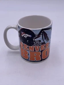 Vintage Denver Broncos Coffee Mug Hunter NFL 1997 - Picture 1 of 7