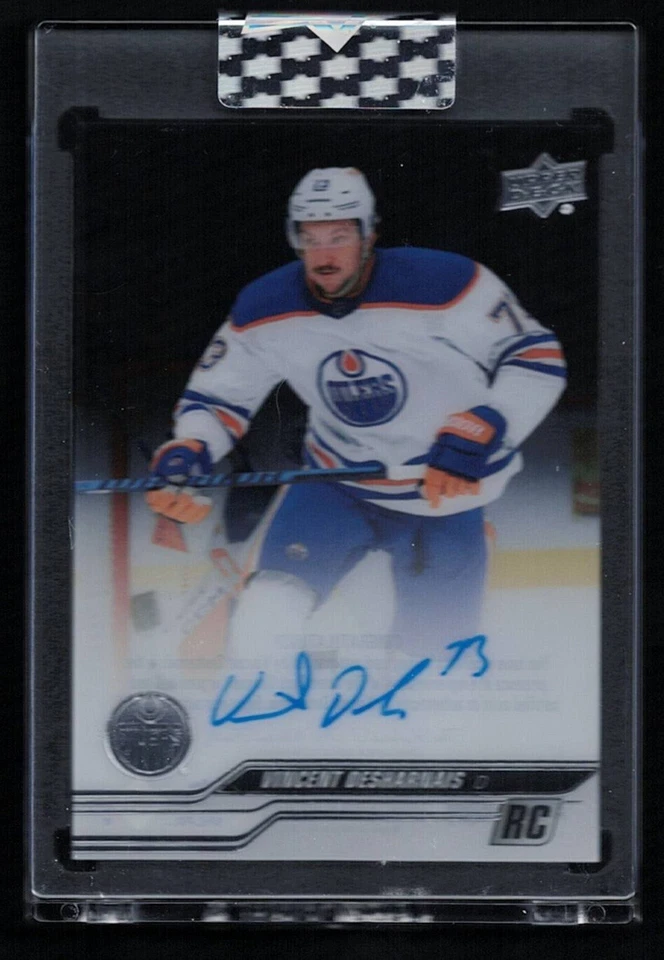 2023-24 Upper Deck UD Clear Cut Rookie Autograph #CC-DE Vincent Desharnais - Image 1 of 1