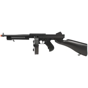 Double Eagle WWII M1A1 Tommy Gun AEG Airsoft Rifle Replica SMG w/ Drum Mag M811 - Picture 1 of 3