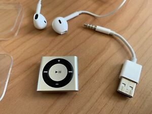 Apple iPod Shuffle 4th Generation (A1373) 2GB Silver - Very Good Condition