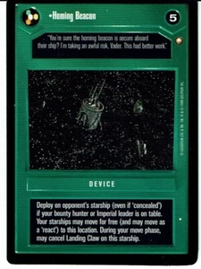 STAR WARS CCG SPECIAL EDITION DARK SIDE RARE HOMING BEACON ex - Picture 1 of 1