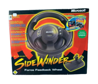 Volant Microsoft SideWinder Force Feedback Wheel + Boite / Collector Controller - Image 1 of 4
