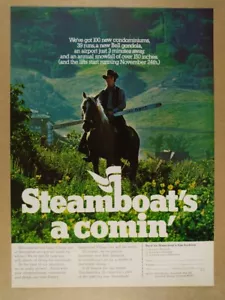 1971 Steamboat Colorado 'Steamboat's a comin' vintage print Ad - Picture 1 of 1