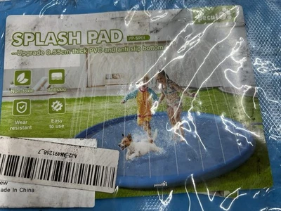 Splash Pad for Kids and Dogs, 118'' Super Large Anti-Slip Splash Sprinkler Pad - Image 1 of 4