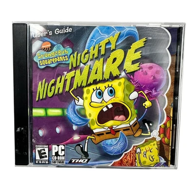 Spongbob SquarePants Nighty Nightmare PC CD 2006 Nickelodeon THQ Video Game RARE - Image 1 of 3