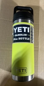 YETI Rambler 18oz Bottle with Chug Cap - Chartreuse - BRAND NEW - Picture 1 of 2