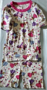 Hanna Andersson All Over Princess PJ Pajamas 2 Piece Set READ - Size U.S. 12 GUC - Picture 1 of 15