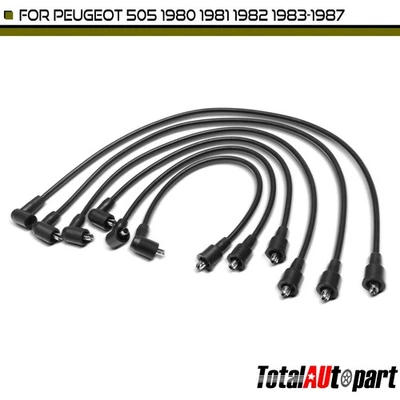 6x Spark Plug Wire Set for Peugeot 505 1980 1981 1982 1983 1984-1987 2.0L GAS - Image 1 of 4