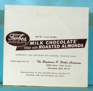 Klein's Chocolate Company, Specialized Bar Label, für Forbes Chocolate Cleveland - Bild 1 von 2