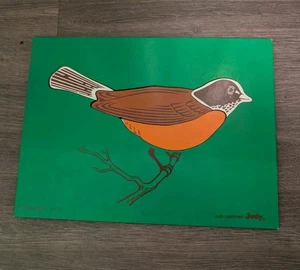 RARE Vintage Judy Company 1973 Wooden Robin Puzzle, 506018 4PCS. - Picture 1 of 8