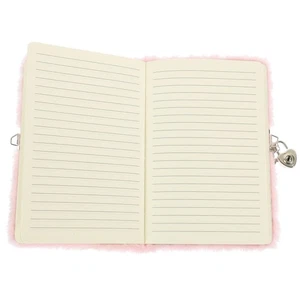  Girl Plush Dairy Cover Notebook Lovely Plush Notepad Fluffy Notebook Plush - Picture 1 of 12