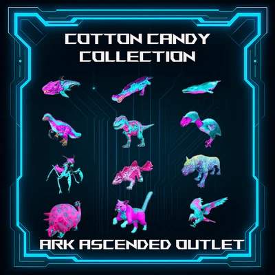 Cotton Candy Collection- Ark Survival Ascended-Dino-NEW- ASA PVE Xbox/PC/PS5 - Image 1 of 3
