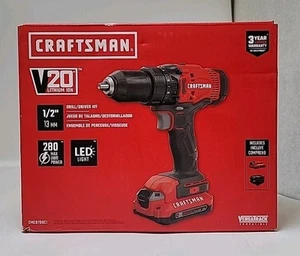 Craftsman #CMCD700C1 20 Volt Max 1/2 Zoll bürstenloser Akkuschrauber Neu im Karton KOSTENLOSER VERSAND - Bild 1 von 4