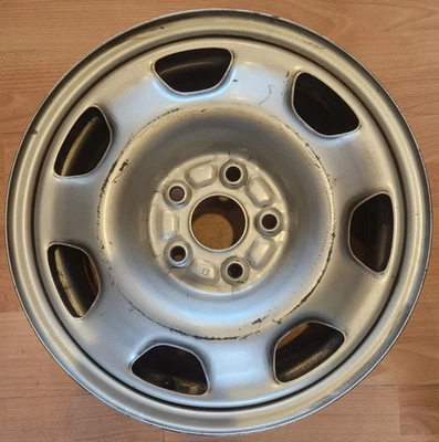16" TOYOTA RAV4 FACTORY OEM SILVER STEEL WHEEL RIM 16x6 1996-1997 5x115 - Image 1 of 4