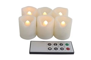 Velas votivas sin llama EcoGecko con control remoto, temporizador, baterías incluidas - Imagen 1 de 11