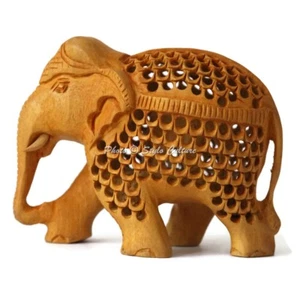 Indian Handicraft Wooden, Elephant in Elephant Figure Decorative Gift Item New - Picture 1 of 3
