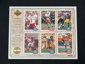 1992 Upper Deck Top Prospect Promo Sheet #/8000 - Picture 1 of 1