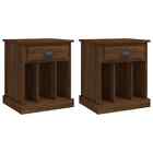 2x Wooden Bedside Tables Drawers Storage Side Cabinets Bedroom Nightstand Oak