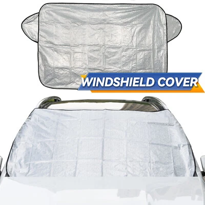 Car Windshield Cover Sun Shade Winter Snow Ice Rain Dust Frost Guard Protector! Foto 1 de 4