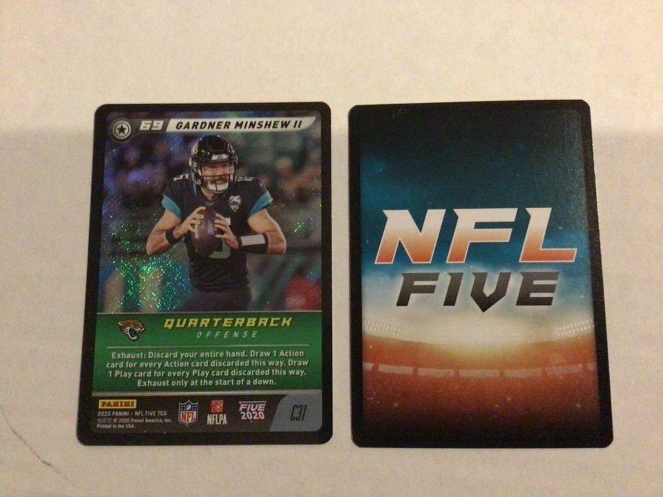 Gardner Minshew II #C31 Jaguars Common Foil Version 2020 Panini Edition NFL five - Image 1 of 1