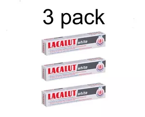 3er Pack LACALUT WHITE Zahnpasta 75ml/2,5 oz - Bild 1 von 2