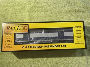 Rail King By MTH Texas & Pacific Madison Baggage Car O-27 30-6220 - Picture 1 of 3
