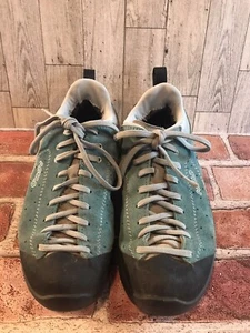 Asolo Approach Hiking Shoes Women’s 7.5 Blue Suede Gortex Vibram Sole - Picture 1 of 6