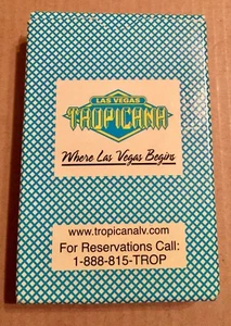 "Where Las Vegas Begins" Tropicana Casino Playing Cards-Used Vintage - Picture 1 of 8