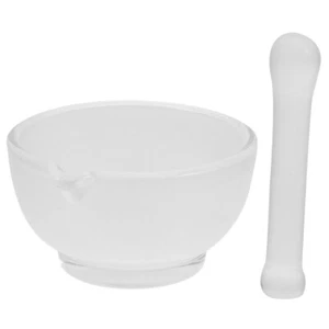 1 Set Pestle and Glass Bowl Glass Grinding Container with Pestle for Laboratory - Picture 1 of 12