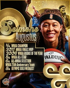 Seimone Augustus Hall of Fame Resume Minnesota Lynx 8x10 WNBA Basketball Photo - Picture 1 of 1