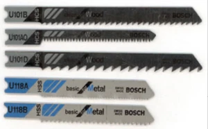 Juego de cuchillas de rompecabezas Bosch U502A5, acero de alto carbono, Pk5 - Imagen 1 de 1