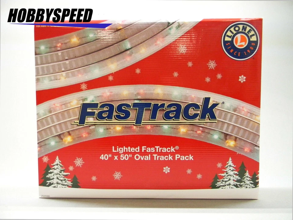 LIONEL FASTRACK LIGHTED CHRISTMAS 40X50 OVAL PACK O GAUGE terminal 2025080 NEW - Image 1 of 4