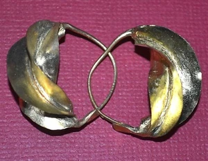 Pequeños Pendientes Africanos Fulani Tribales Livianos Oro Lavado Metal África - Imagen 1 de 4