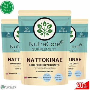 NATTOKINASE 6000FUs Capsules Support BLOOD Health & CIRCULATION, BLOOD PRESSURE - Picture 1 of 9
