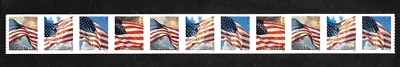 US FLAGS 2024 BCA 4 FLAG DESIGNS 5875-5878 PN11 DIE-CUT 11 FOREVER STAMPS B#1111 - Image 1 of 4