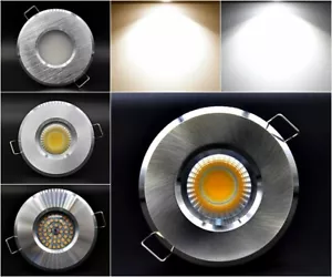 LED IP44 Feuchtraumstrahler Einbaustrahler Einbauspots GU10 Bad Deckenstrahler - Picture 1 of 27