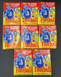 1985 Topps Wax Pack - Lot of 8 NFL Football Trading Card Packs