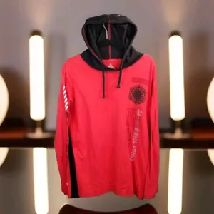 DISNEY PARKS STAR WARS FIRST ORDER LONG SLEEVE HOODED PULLOVER SHIRT SIZE XL - Picture 1 of 21