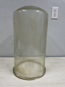 Vintage 10"w os Flansch x 17,5" hoch Glas Gas Globus aus Sammlernachlass - Bild 1 von 7