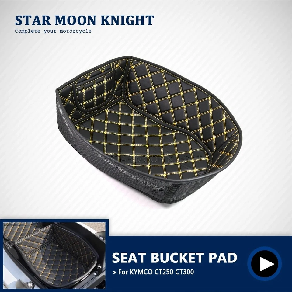 Almohadilla para cubo de asiento con revestimiento de caja de almacenamiento de equipaje de motocicleta para KYMCO CT250 CT300 CT250 Foto 1 de 4
