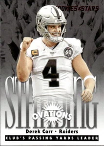 2020 Panini Rookies & Stars Derek Carr #SO-4 Standing Ovation Las Vegas 15E - Picture 1 of 2