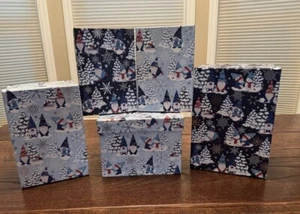 Christmas Gnomes Nesting Boxes Set Of 5, Winter Gnome Storage Boxes, Gnome Boxes - Picture 1 of 24